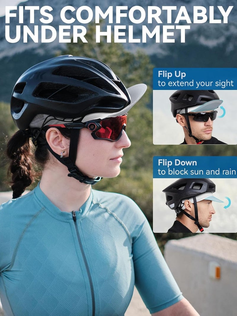 HIKENTURE Cycling Cap,Cooling Skull Cap Bike Hat with Sun Visor, Summer Breathable Helmet Liner Biking Cap for Men Women - Image 4